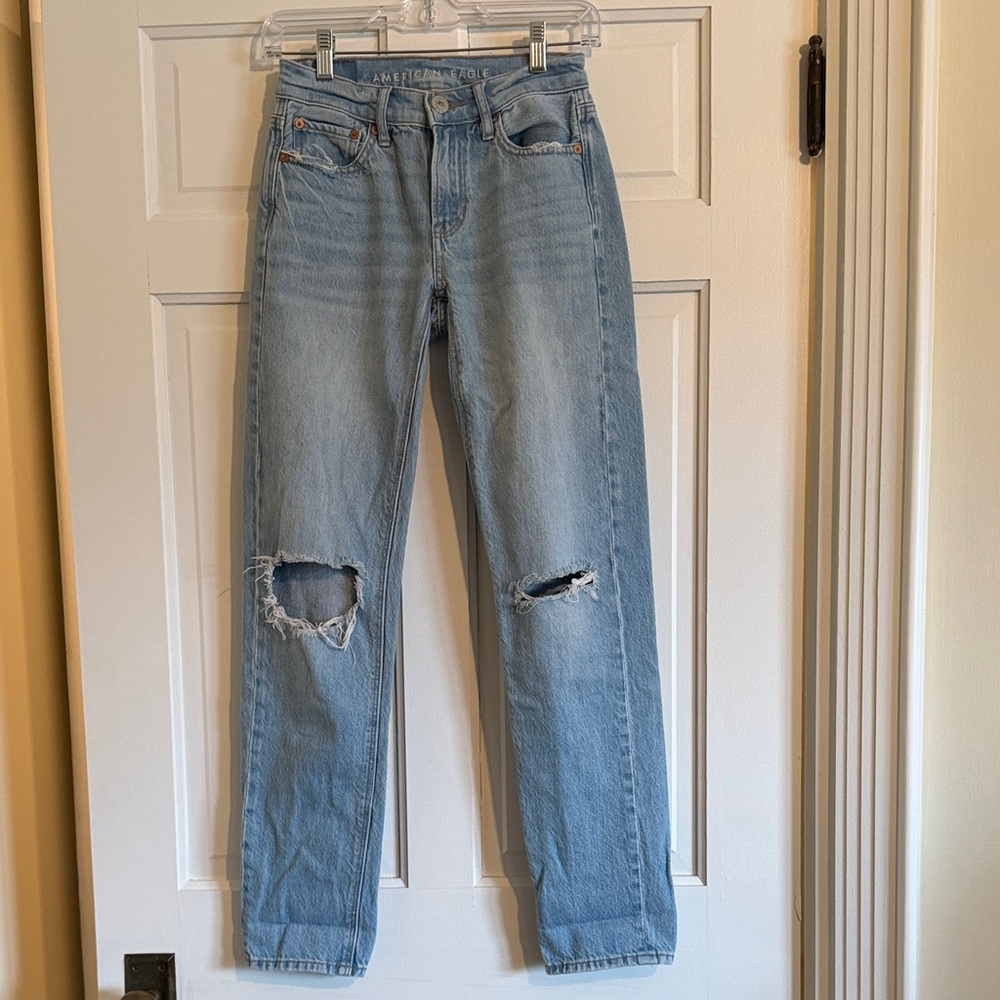 American Eagle Outfitters Straight Leg Distressed Jeans